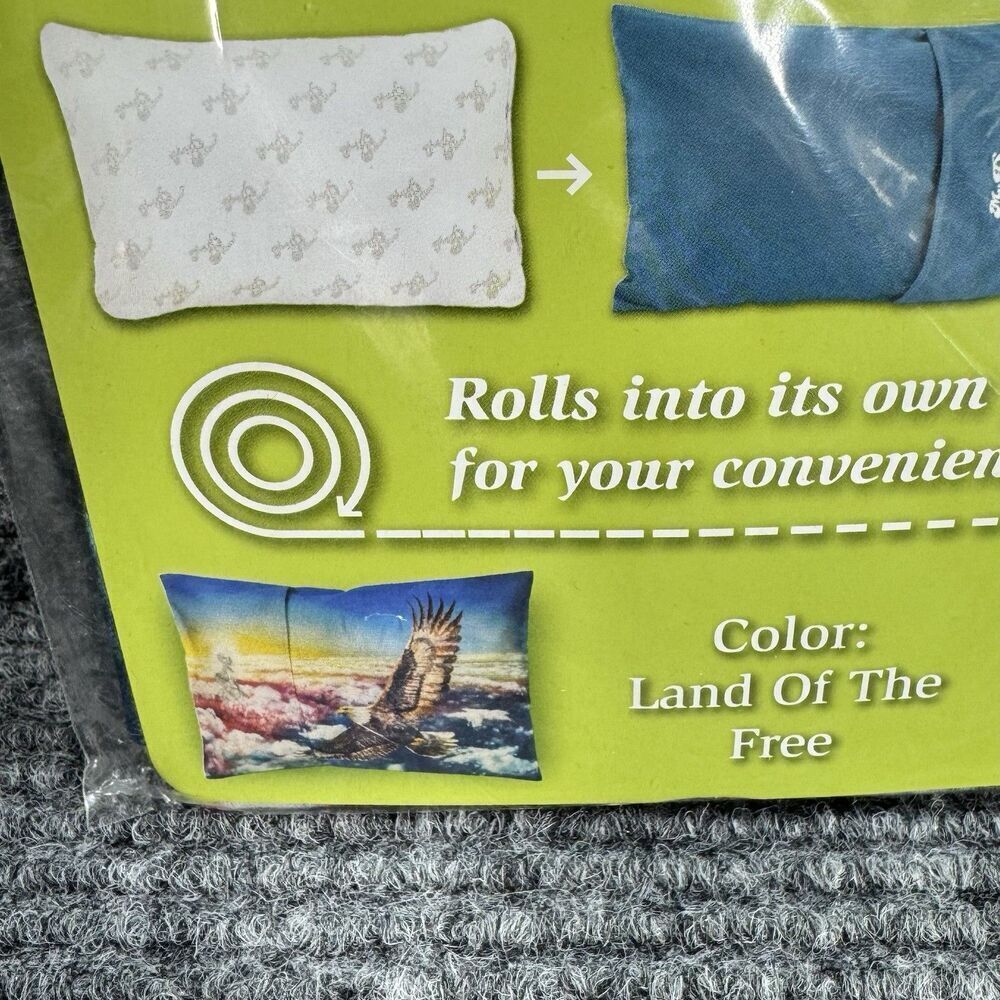 My Pillow Roll & Go Pillowcase Land Of The Free 12”x18” Patriotic Eagle Sky NEW - Picture 4 of 5